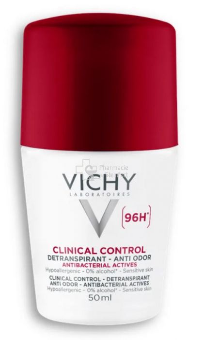 VICHY DEODORANT PACK CLINICAL CONTROL 96H ROLL-ON 2*50ML
