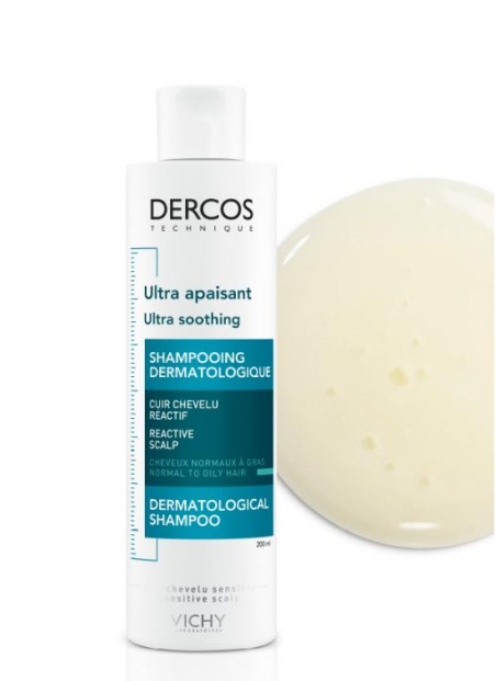 [3337875485128] VICHY DERCOS ULTRA APAISANT SHAMPOOING DERMATOLOGIQUE CHEVEUX NORMAUX A GRAS 200ML