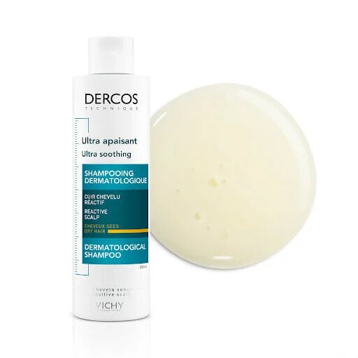 [3337875486736] VICHY DERCOS ULTRA APAISANT SHAMPOOING DERMATOLOGIQUE CHEVEUX SECS 200ML