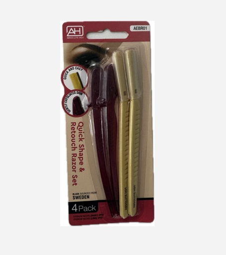 ABSOLUTE NY AH QUICK SHAPE ET RETOUCH RAZOR SET AEBR01