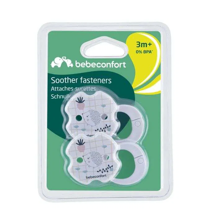 BEBE CONFORT ATTACHES SUCETTE DENTAL 3M+ 2U
