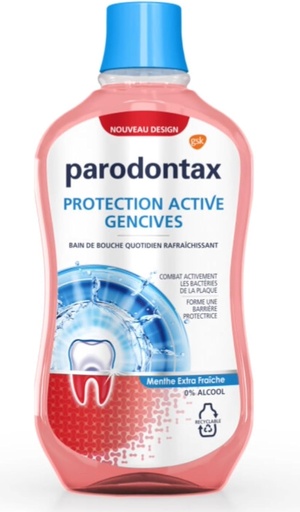 PARODONTAX BAIN DE BOUCHE PROTECTION ACTIVE GENCIVES MENTHE EXTRA FRAICHE